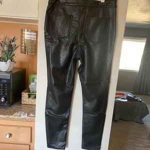 New Ashley Mason black faux leather pants.   Fully lined.  Size 31 waist.